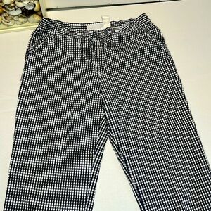 Sag Harbor Pants Women’s 14 Blue‎ Capris Cuffed Stretch Sport Golf Chino